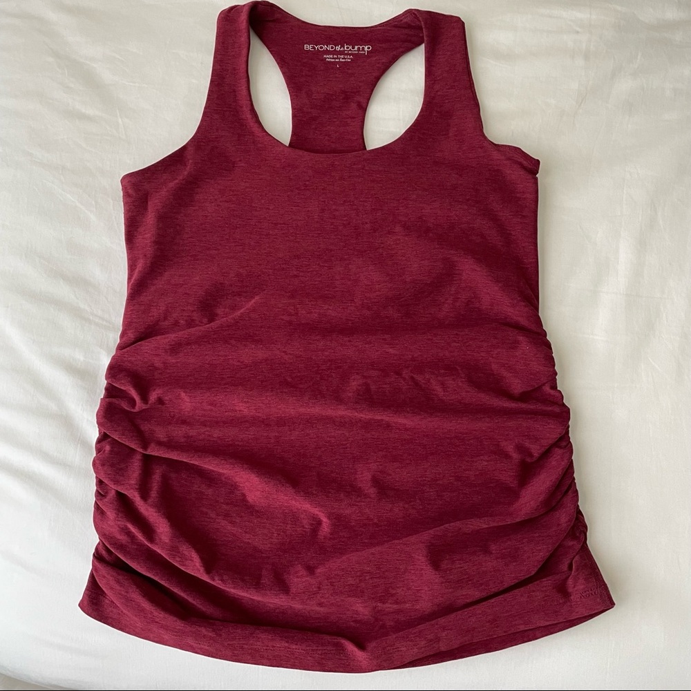 Seasonal burgundy Beyond the bump, BY Beyondyoga Maternity Tank top